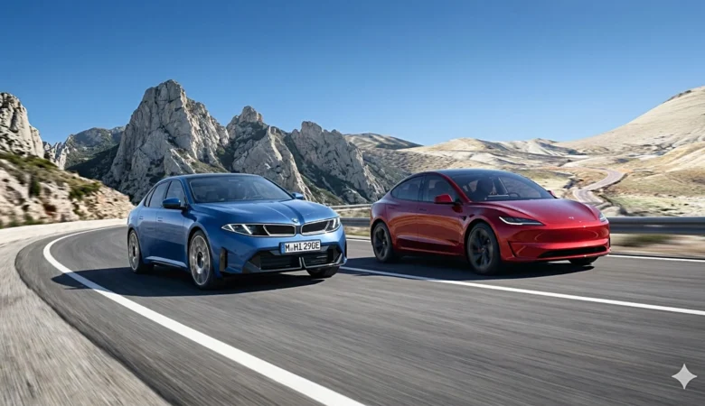 Test Tesla Model 3 vs BMW i3