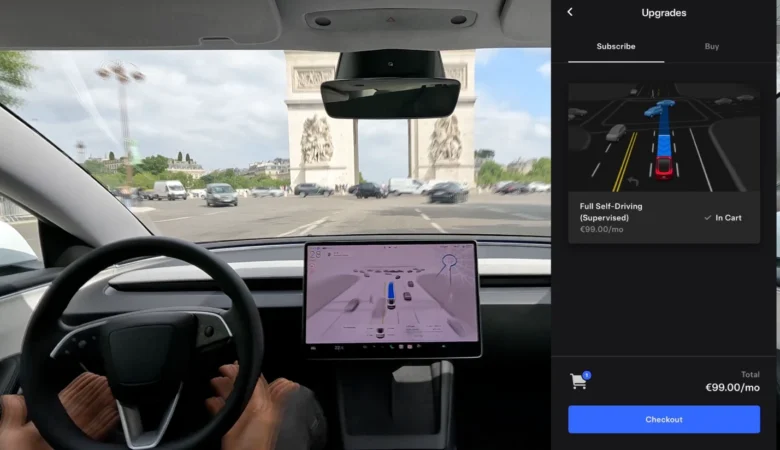 Conduite autonome Tesla Europe et France
