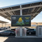 Supercharger Tesla Panneaux Solaires MegaPack